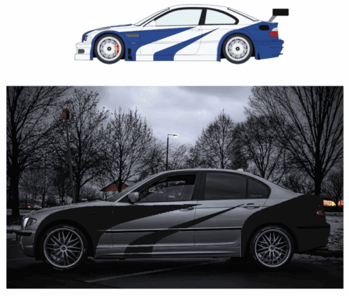 NFS MW M3GTR decalszett