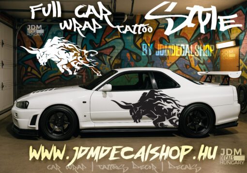 Bull Flame Run #fullwrapdesign