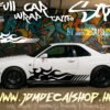 Flame stripe custom 3 #fullwrapdesign
