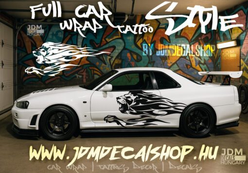 Lion flame stlye 7 #fullwrapdesign