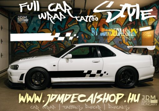 Race Flag Stripe Style 2 #fullwrapdesign