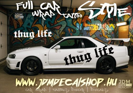thug life text #fullwrapdesign
