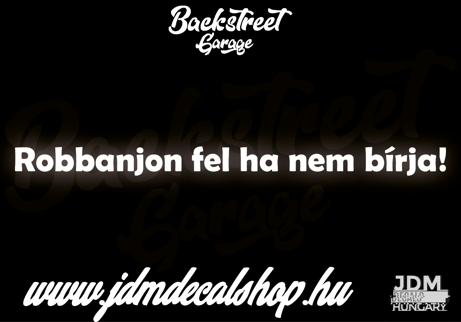 Robbanjon fel ha nem bírja