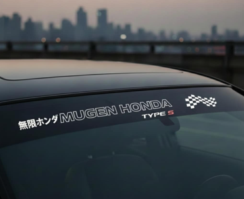 MUGEN HONDA Type 5 - Windshield decacls