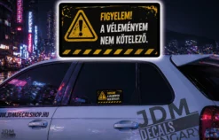 FIGYELMET A VELEMENYEM NEM KOTELEZO