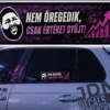 NEM OREGEDIK CSAK ERTEKET GYUJT