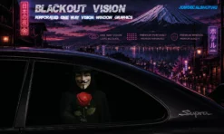 Anonym Rose – Blackout Vision™ Perforált One Way Vision Ablakdekor