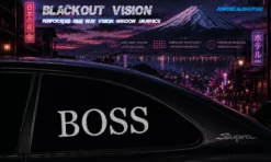 BOSS – Blackout Vision™ Perforált One Way Vision Ablakdekor