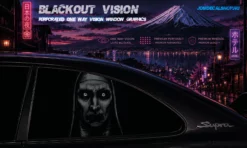 Black Veil – Blackout Vision™ Perforált One Way Vision Ablakdekor