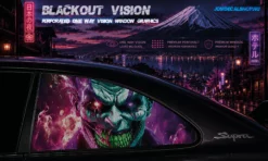 Chaos Joker – Blackout Vision™ Perforált One Way Vision Ablakdekor