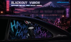 Chaos Laugh – Blackout Vision™ Perforált One Way Vision Ablakdekor