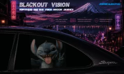 Crazy Stitch – Blackout Vision™ Perforált One Way Vision Ablakdekor