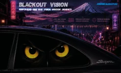 Dark Owl – Blackout Vision™ Perforált One Way Vision Ablakdekor