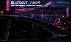 Dark Passenger – Blackout Vision™ Perforált One Way Vision Ablakdekor