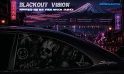 Dark Ritual – Blackout Vision™ Perforált One Way Vision Ablakdekor