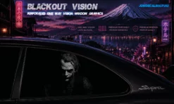 Dark Smile – Blackout Vision™ Perforált One Way Vision Ablakdekor