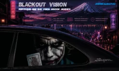 Dead Joker – Blackout Vision™ Perforált One Way Vision Ablakdekor