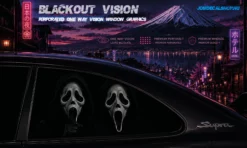 Double Scream 1 – Blackout Vision™ Perforált One Way Vision Ablakdekor