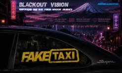 FAKE TAXI – Blackout Vision™ Perforált One Way Vision Ablakdekor