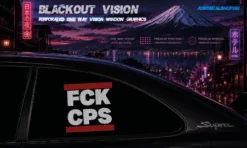 FCK CPS – Blackout Vision™ Perforált One Way Vision Ablakdekor