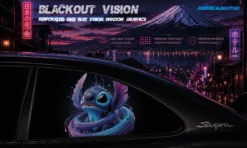 Ghost Stitch – Blackout Vision™ Perforált One Way Vision Ablakdekor