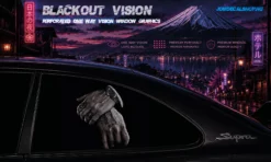 Hand of Death – Blackout Vision™ Perforált One Way Vision Ablakdekor