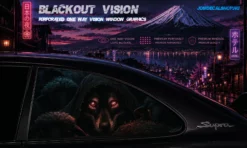 Hell Reaper – Blackout Vision™ Perforált One Way Vision Ablakdekor