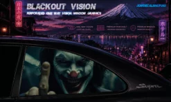 Joker FckFinger – Blackout Vision™ Perforált One Way Vision Ablakdekor