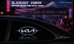 Kia – Blackout Vision™ Perforált One Way Vision Ablakdekor