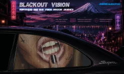 LIPS Btch – Blackout Vision™ Perforált One Way Vision Ablakdekor