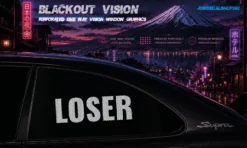 LOSER – Blackout Vision™ Perforált One Way Vision Ablakdekor