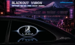 Lada – Blackout Vision™ Perforált One Way Vision Ablakdekor