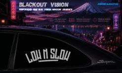 Low N Slow– Blackout Vision™ Perforált One Way Vision Ablakdekor