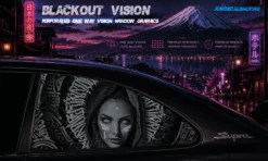 Luxury Queen – Blackout Vision™ Perforált One Way Vision Ablakdekor