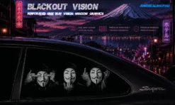 Masked Chaos – Blackout Vision™ Perforált One Way Vision Ablakdekor