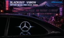 Mercedes – Blackout Vision™ Perforált One Way Vision Ablakdekor