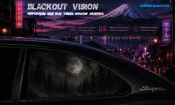 Midnight Forest – Blackout Vision™ Perforált One Way Vision Ablakdekor