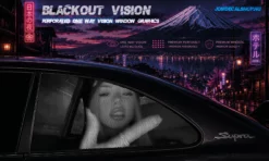Midnight Girl – Blackout Vision™ Perforált One Way Vision Ablakdekor