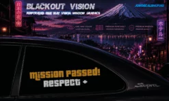 Mission Passed Respect – Blackout Vision™ Perforált One Way Vision Ablakdekor