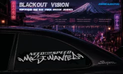 Need For Speed Most Wanted – Blackout Vision™ Perforált One Way Vision Ablakdekor