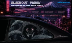 Night Terror – Blackout Vision™ Perforált One Way Vision Ablakdekor