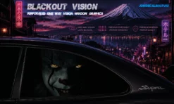 Nightmare Circus – Blackout Vision™ Perforált One Way Vision Ablakdekor