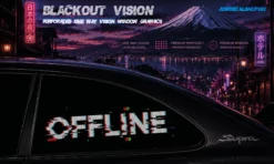 Offline – Blackout Vision™ Perforált One Way Vision Ablakdekor