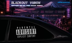 Parental Advisory – Blackout Vision™ Perforált One Way Vision Ablakdekor