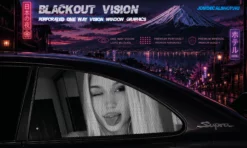 Peeking Blonde 2 – Blackout Vision™ Perforált One Way Vision Ablakdekor