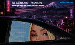 Peeking Blonde 4 – Blackout Vision™ Perforált One Way Vision Ablakdekor
