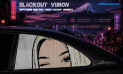 Peeking Blonde – Blackout Vision™ Perforált One Way Vision Ablakdekor