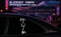 Quiet Death – Blackout Vision™ Perforált One Way Vision Ablakdekor