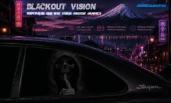 Quiet Killer – Blackout Vision™ Perforált One Way Vision Ablakdekor