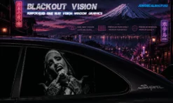 Rebel Mood – Blackout Vision™ Perforált One Way Vision Ablakdekor